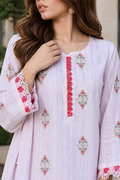 Serene Blush Pink – Embroidered 2-Piece Stitched Suit | Hala.S Clothing